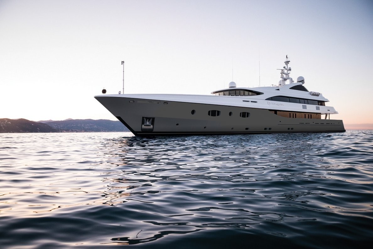 55 metre yacht named turquoise